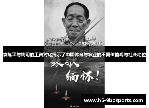 袁隆平与姚明的工资对比揭示了中国体育与农业的不同价值观与社会地位